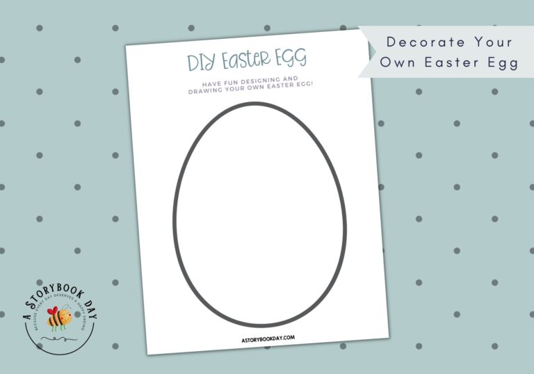 DIY Decorate Your Own Easter Egg Coloring Page for Kids