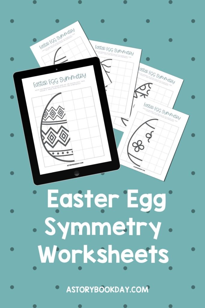 Easter Egg Symmetry Worksheets @ AStorybookDay.com