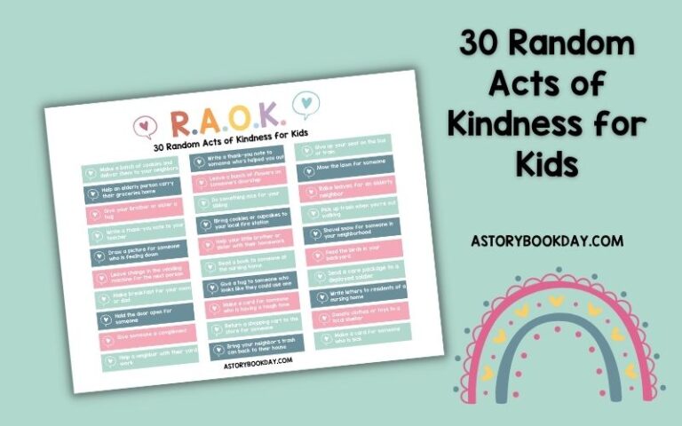 30 Random Acts of Kindness for Kids @ AStorybookDay.com