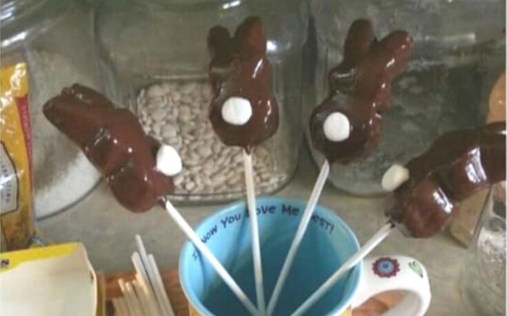 Chocolate Covered Peeps Bunny Butts @ AStorybookDay.com