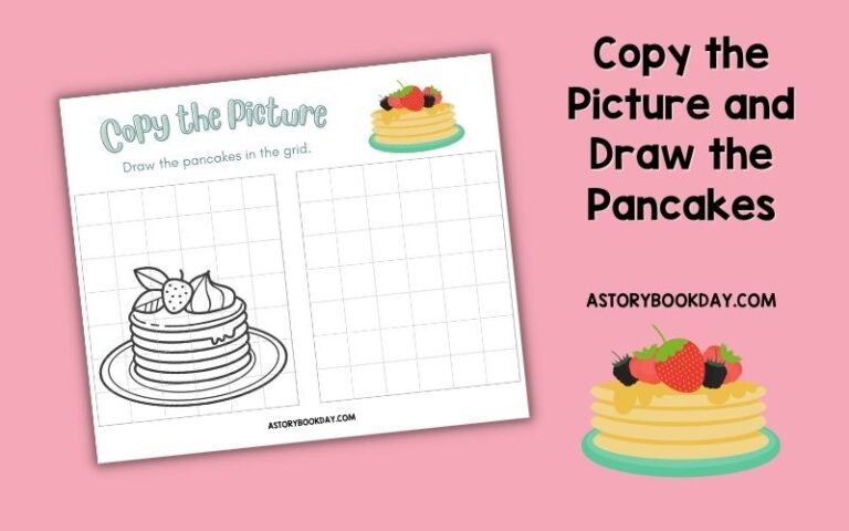 Pancake Art for Kids: A Fun Printable Copy the Picture and Draw Activity