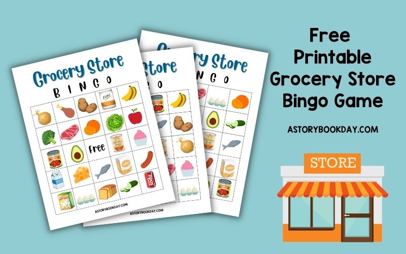 Free Printable Grocery Store Bingo Game @ AStorybookDay.com