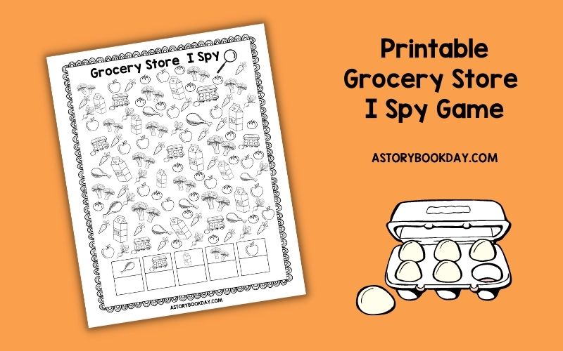 Free Printable Grocery Store I Spy Game @ AStorybookDay.com