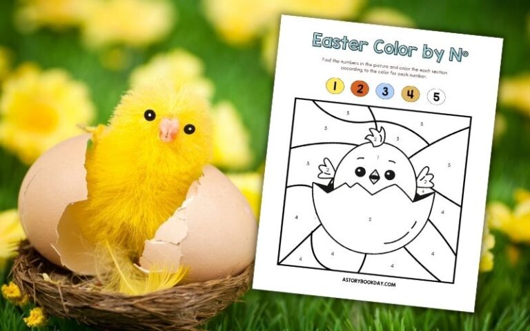 Free Printable Easter Chick Color by Number