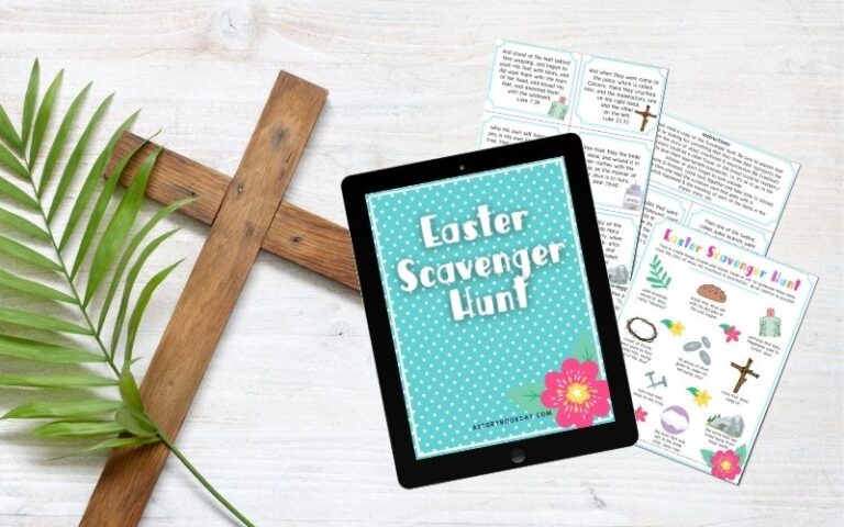 Easter Story Scavenger Hunt for Kids: A Fun Faith-Based Printable