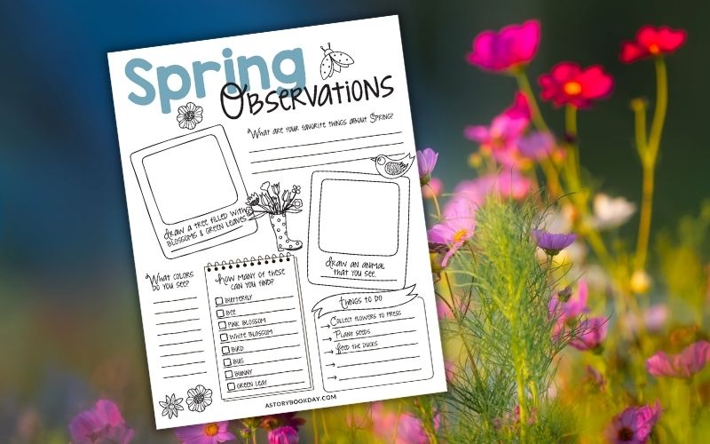 Nature Study Spring Observations @ AStorybookDay.com