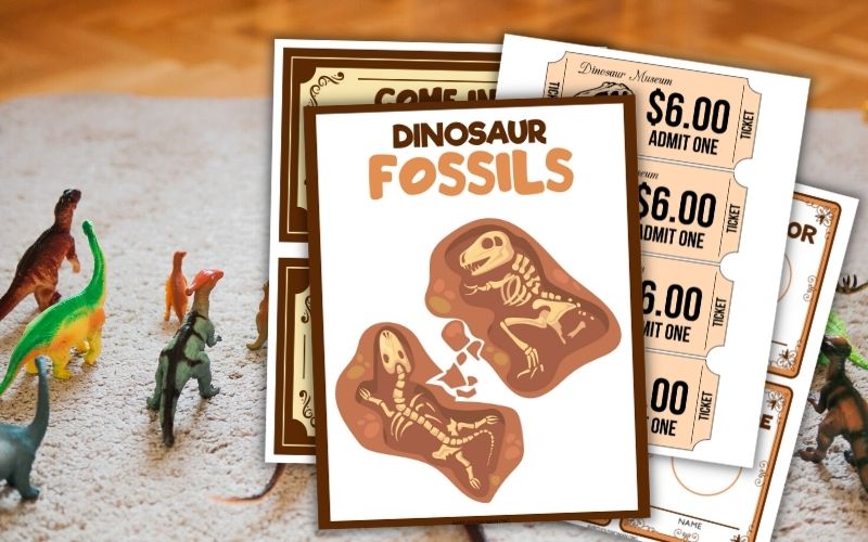 A Fun Free Printable Dinosaur Museum for Pretend Play: Kids Will Love It!