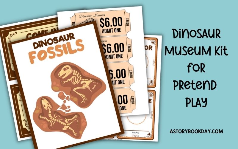 Free Printable Dinosaur Museum Kit for Pretend Play @ AStorybookDay.com
