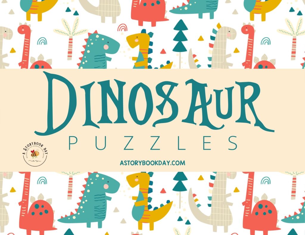 Printable Dinosaur Puzzles for Kids @ AStorybookDay.com