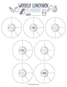 A Free Printable Lunch Box Planner + Ideas for What to Pack