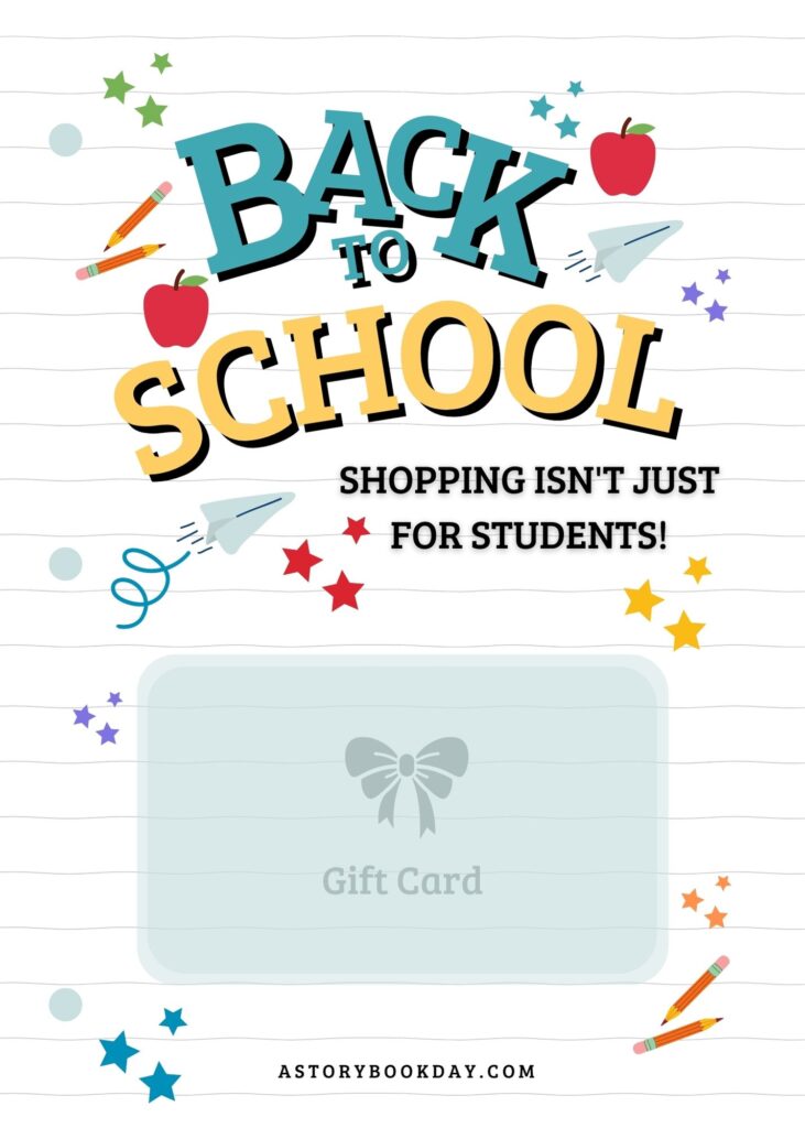 Back to School Shopping Gift Card @ AStorybookDay.com