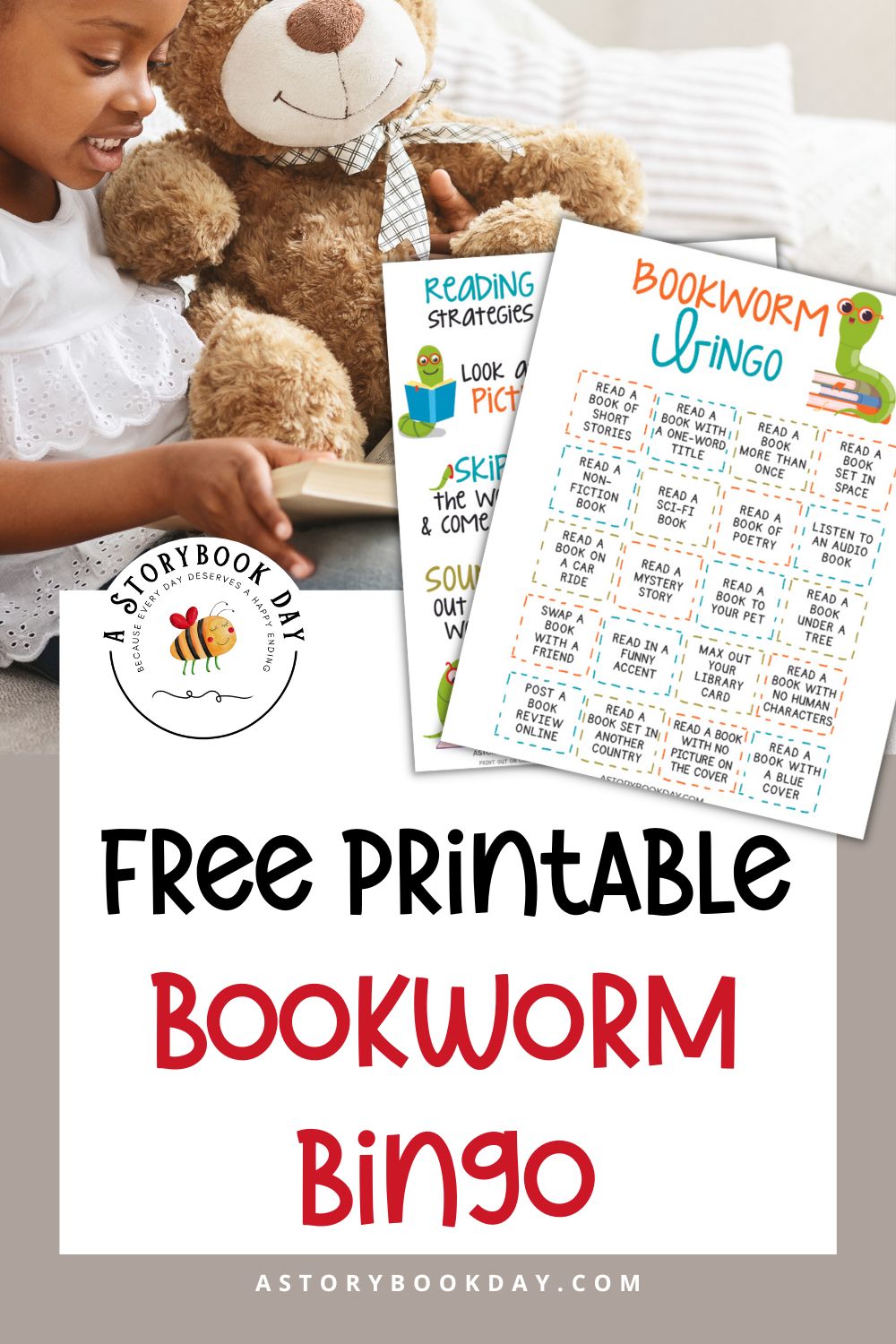 Fun Reading Bingo Game for Kids + Bookmarks | Free Printable