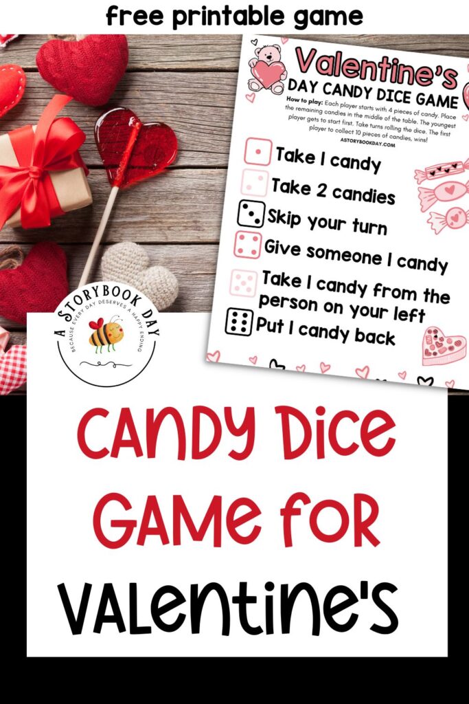 Free Printable: Candy Dice Game for Valentine's Day