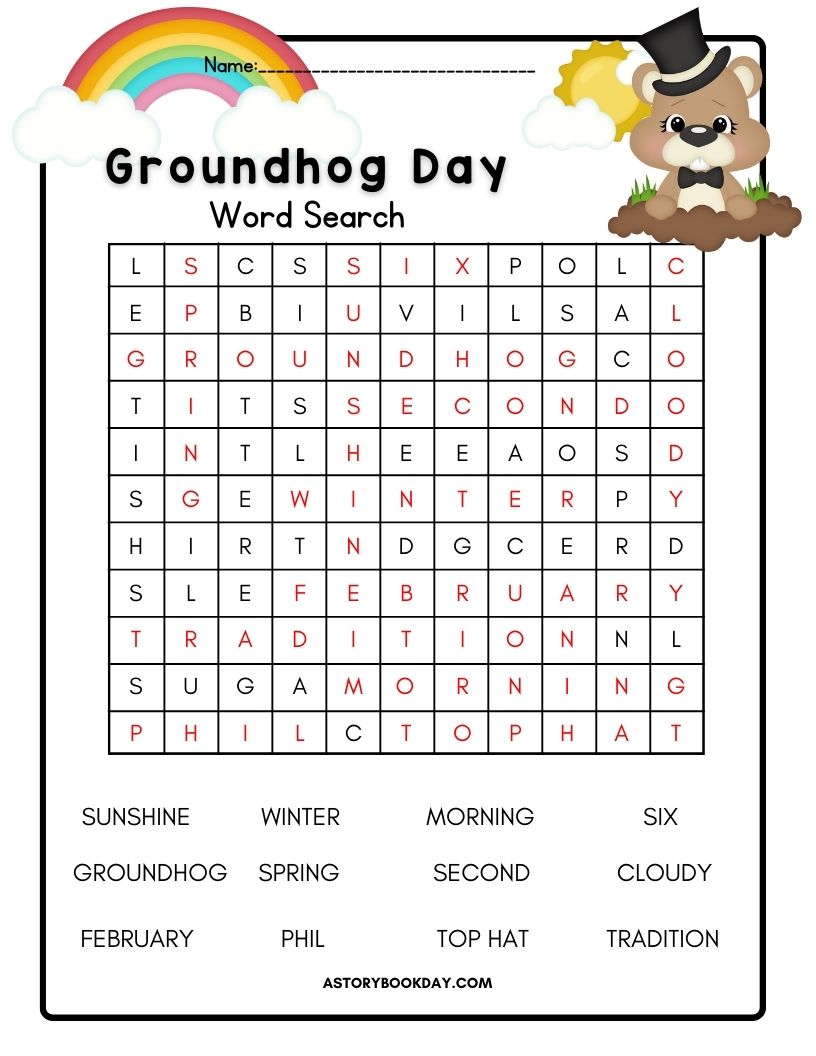 10 Free Printable Groundhog Day Activities for Kids - A Storybook Day