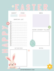 You'll Love this Super Cute Easter Planner Printable!