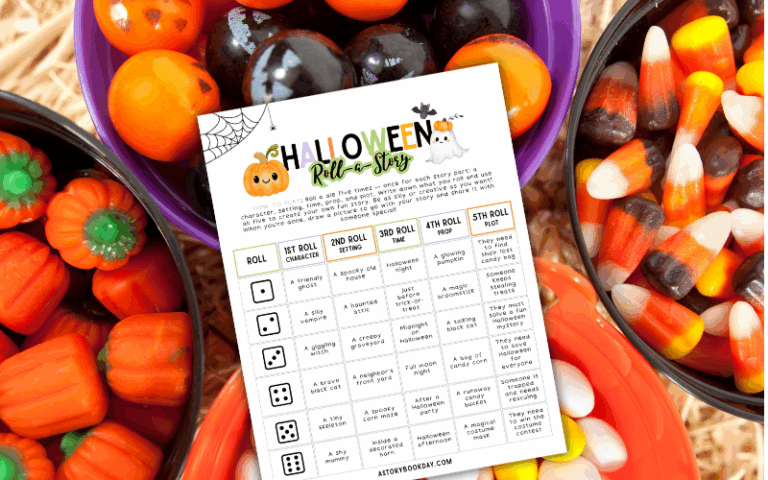 A Halloween Roll-A-Story: Free Printable Your Kids will Love!