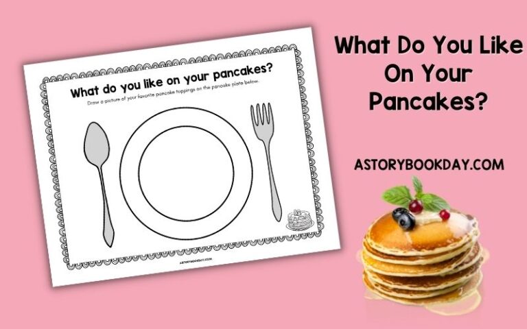 What do you want on your pancakes? Coloring Sheet