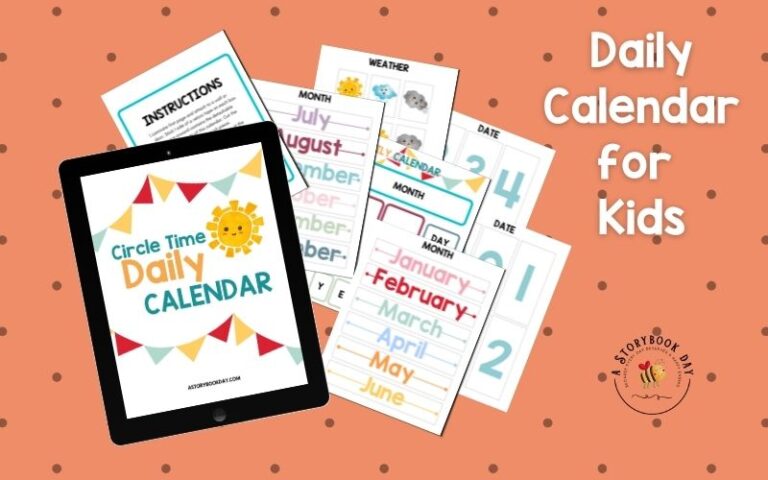Free Printable Daily Calendar for Morning Circle Time!