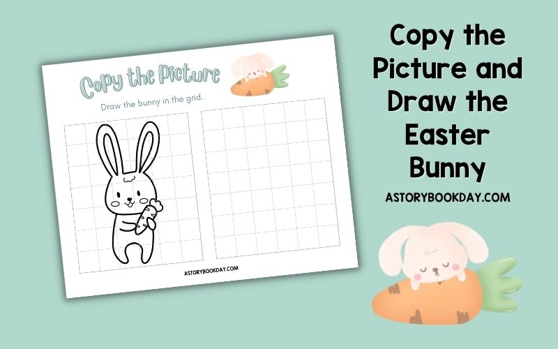Free Printable Activity for Kids: Copy the Easter Bunny Picture