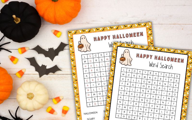 Happy Halloween Word Search @ AStorybookDay.com